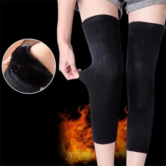 Unisex Women Men’s Cashmere Wool Knee Brace Pads | Winter Warm Thermal Knee Warmers Velvet Knee Protector